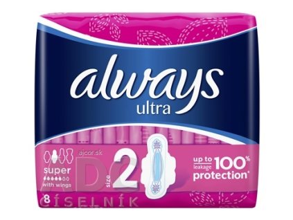 ALWAYS ULTRA SUPER PLUS 8 hygienické vložky 1x8 ks