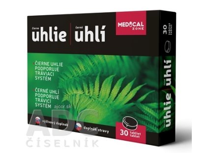 MEDICAL Zone ČIERNE UHLIE tbl 1x30 ks