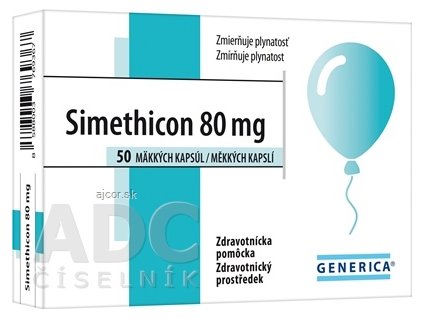 GENERICA Simethicon 80 mg cps mol 1x50 ks