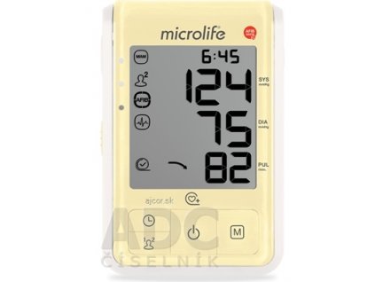 MICROLIFE TLAKOMER DIGITÁLNY BP B6 FAVOURITE automatický na rameno, AFIB sens, žltý, 1x1 ks