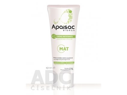 Apaisac BIORGA Zmatňujúci krém zelená rada (Mattifying Cream) 1x40 ml