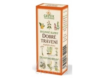 GREŠÍK BYLINNÉ KVAPKY DOBRÉ TRÁVENIE 1x50 ml