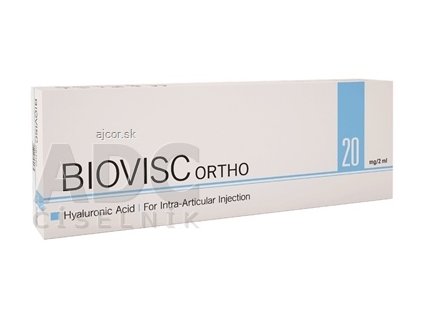 BIOVISC ORTHO 1% inj viskoelastický roztok kyseliny hyalurónovej 10mg/ml (inov.2019) 1x2 ml