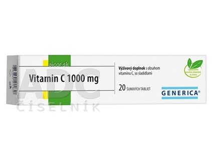 GENERICA Vitamin C 1000 mg tbl eff 1x20 ks