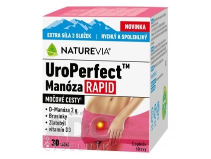 SWISS NATUREVIA UroPerfect Manóza RAPID prášok vo vrecúškach 1x30 ks