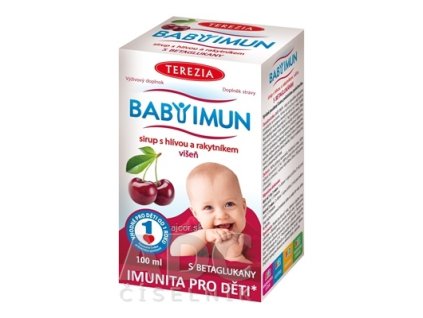 TEREZIA BABY IMUN sirup s hlivou a rakytníkom príchuť višňa 1x100 ml