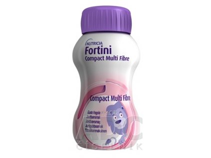 Fortini Compact Multi Fibre s jahodovou príchuťou 4x125 ml