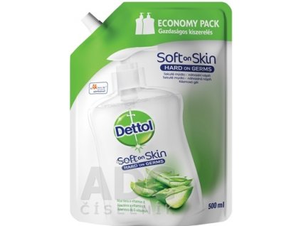 Dettol náhradná náplň do tekutého mydla Aloe Vera a Vitamín E 1x500 ml