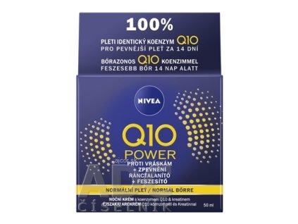 NIVEA Spevňujúci nočný krém Q10 POWER proti vráskam, normálna pleť 1x50 ml