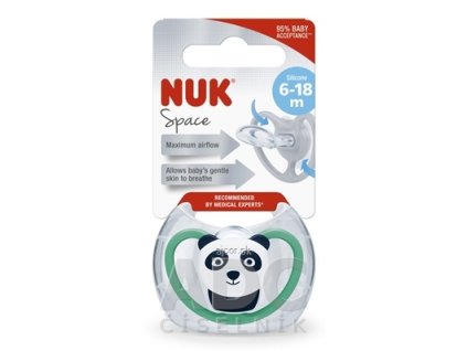 NUK Cumlík Space 6-18m BOX silikónový, 1x1 ks