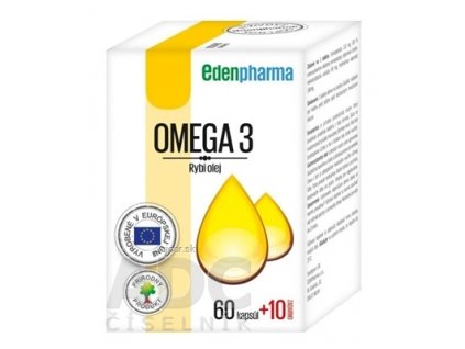 EDENPharma OMEGA 3 cps 60 +10 zadarmo (70 ks)