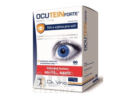 OCUTEIN FORTE Luteín 15 mg - DA VINCI cps 60+15 zadarmo (75 ks)