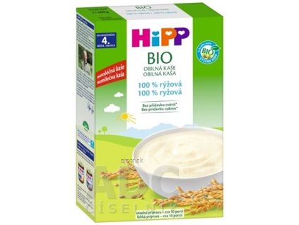 HiPP BIO Obilná KAŠA 100% ryžová nemliečna (od ukonč. 4 .mesiaca) 1x200 g