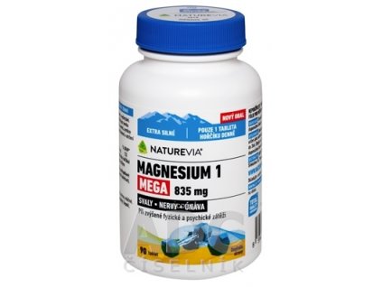 SWISS NATUREVIA MAGNESIUM 1 MEGA 835 mg tbl 1x90 ks