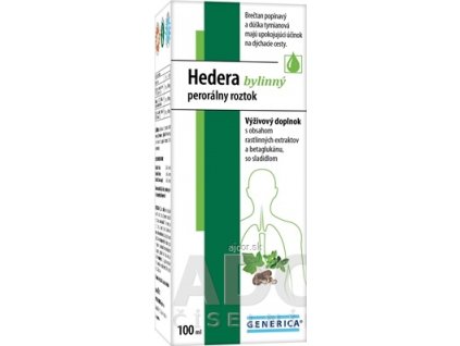 GENERICA Hedera bylinný perorálny roztok 1x100 ml