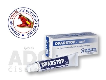 OPARSTOP - masť na ošetrenie perí náchylných na častý výskyt oparu 1x5 g