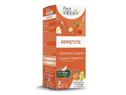 Petit CHENE APPETITE detský sirup, s pomarančovou a citrónovou arómou 1x125 ml