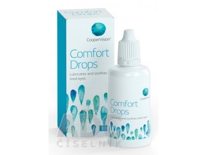 CooperVision Comfort Drops očné kvapky zvlhčujúce kvapky pre používateľov kontaktných šošoviek 1x20 ml