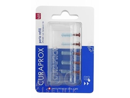 CURAPROX CPS 405 perio refill bordová medzizubné kefky bez držiaka 1x5 ks