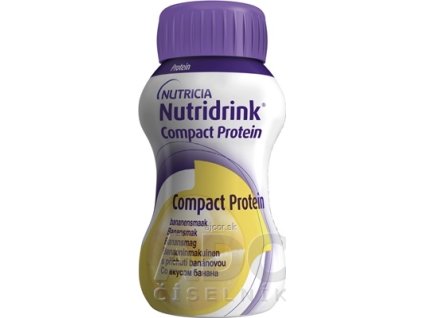 NUTRIDRINK COMPACT PROTEIN s banánovou príchuťou (inov.2022) 24x125 ml (3000 ml)