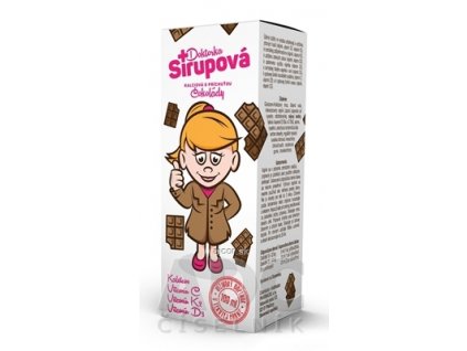 Doktorka Sirupová kalciový sirup s príchuťou Čokolády 1x100 ml