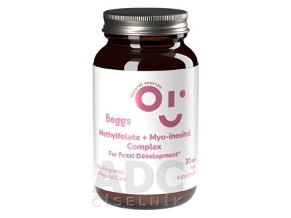 Beggs METHYLFOLATE + Myo-inositol COMPLEX cps (s folátom, v tehotenstve) 1x30 ks