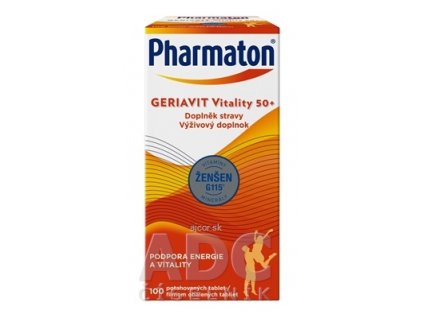 Pharmaton GERIAVIT Vitality 50+ tbl 1x100 ks