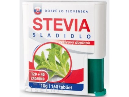 Dobré z SK STEVIA tbl (sladidlo na báze isomaltu a glykozidov steviolu) 120+40 zadarmo (160 ks)