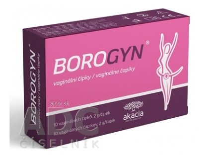 BOROGYN vaginálne čapíky 10x2 g