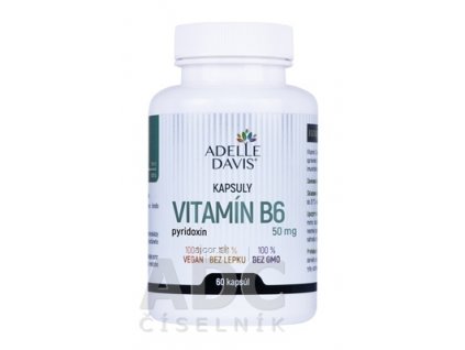 Adelle Davis VITAMÍN B6, pyridoxín 50 mg cps 1x60 ks