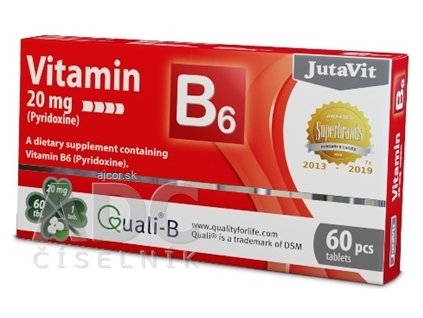 JutaVit Vitamín B6 20 mg tbl 1x60 ks