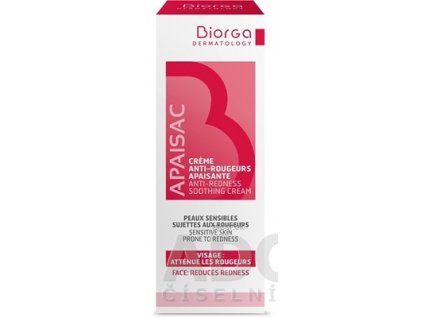 Apaisac BIORGA Upokojujúci krém proti začervenaniu červená rada (Anti-Redness Soothing Cream) 1x40 ml