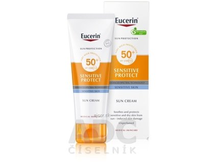 Eucerin SUN SENSITIVE PROTECT SPF 50+ Krém vysoko ochranný krém na oplalovanie, na tvár (inov.23) 1x50 ml