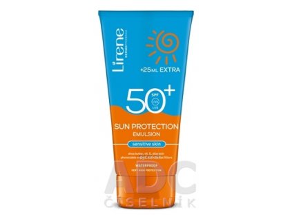 Lirene SUN PROTECTION SPF 50+ sensitive hydratačná emulzia na opaľovanie na citlivú pokožku (150 ml + 25 ml extra) 1x175 ml