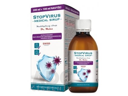 STOPVIRUS Medical sirup Dr. Weiss multibylinný sirup (200 ml + 100 ml navyše) 1x300 ml