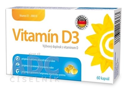 Vitamín D3 2000 IU - Sirowa cps 1x60 ks
