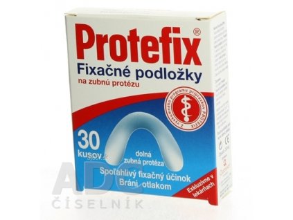 Protefix Fixačné podložky na dolnú zubnú protézu fixačná podložka 1x30 ks