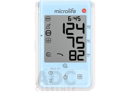 MICROLIFE TLAKOMER DIGITÁLNY BP B6 FAVOURITE automatický na rameno, AFIB sens, modrý, 1x1 ks