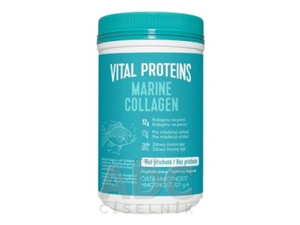 VITAL PROTEINS MARINE COLLAGEN prášok na prípravu nápoja, bez príchute 1x221 g