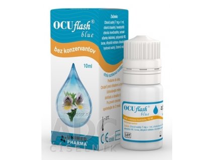 OCUflash blue očná roztoková instilácia, bez konzervantov 1x10 ml