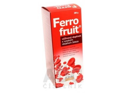 Dr. Müller FERRO FRUIT Sirup s vysokým obsahom železa 1x300 g