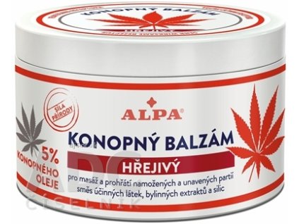 ALPA KONOPNÝ BALZAM hrejivý 1x250 ml