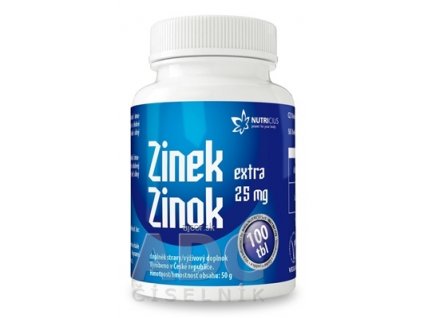 NUTRICIUS Zinok EXTRA 25 mg tbl 1x100 ks