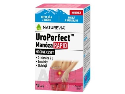 SWISS NATUREVIA UroPerfect Manóza RAPID prášok vo vrecúškach 1x10 ks