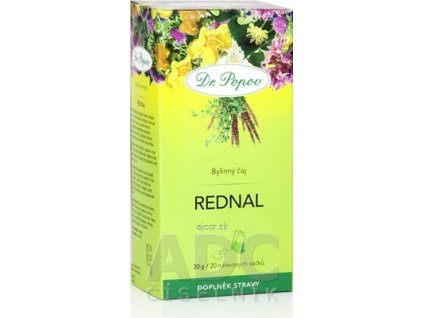 DR. POPOV ČAJ REDNAL nálevové vrecúška 20x1,5 g (30 g)