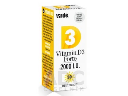 VIRDE Vitamín D3 Forte 2000 I.U. tbl 1x30 ks