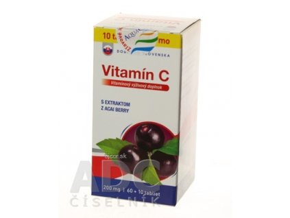 Dobré z SK Vitamín C 200 mg príchuť ACAI tbl 60+10 zadarmo (70 ks)