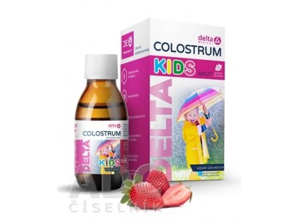 DELTA COLOSTRUM KIDS Jahoda tekuté 1x125 ml