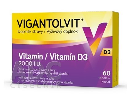 VIGANTOLVIT D3 2000 IU cps 1x60 ks