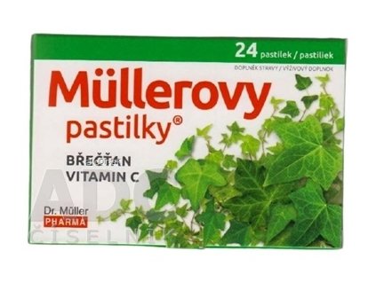 MÜLLEROVE pastilky BREČTAN, VIT. C 1x24 ks